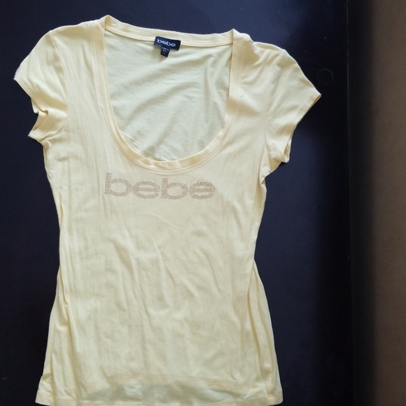 bebe Tops - Bebe logo  studied top with scoop neck No Damage
